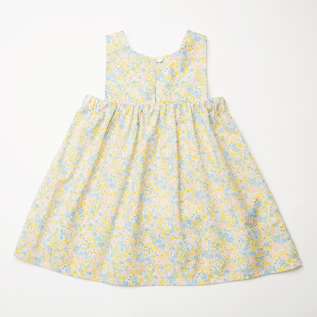 Marlow Cotton Print Pinafore Dress , Meadowland Liberty - Dresses - 5