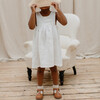 Marlow Linen Pinafore Dress, Milk - Dresses - 3 - thumbnail