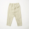 Jumping Jack Check Linen Straight Leg Trousers, Oat And Olive - Pants - 6