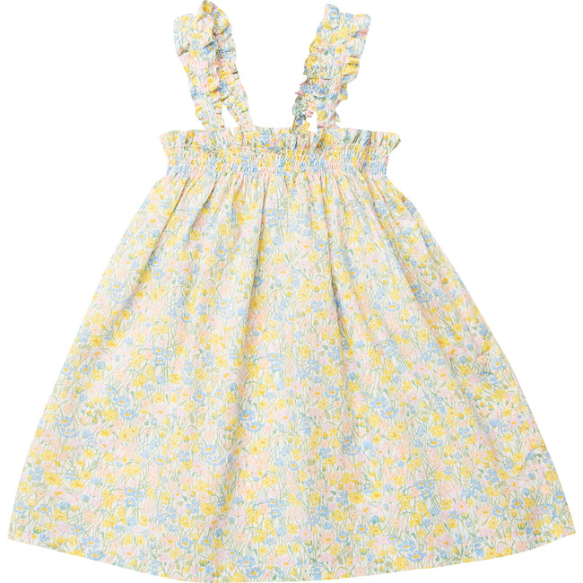 Daisy Chain Cotton Print A-Line Dress, Meadowland Liberty