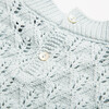 Scrabble Organic Cotton Knit Short Puff Sleeve Jumper, Powder Blue - Jumpers - 4