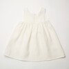 Marlow Linen Pinafore Dress, Milk - Dresses - 5