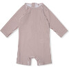 Goldie One Piece Swimsuit  Print Acorn, Brown Stripes - Swim Trunks - 1 - thumbnail