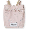 Recycled Waterproof Printed  Backpack, Rose Dragonfly - Backpacks - 1 - thumbnail