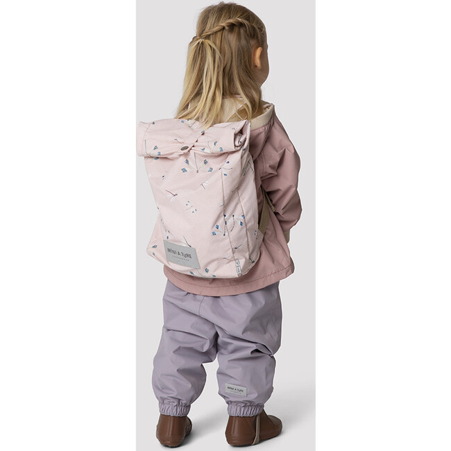 Recycled Waterproof Printed  Backpack, Rose Dragonfly - Backpacks - 2
