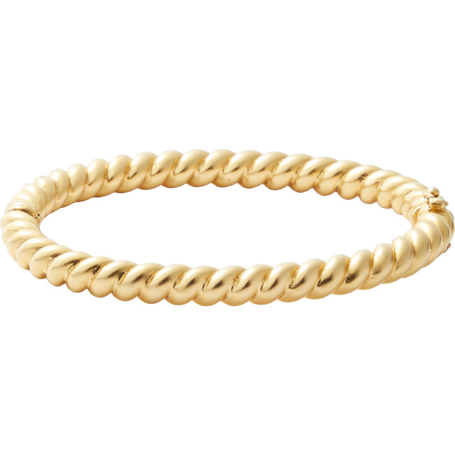 Women's Twisted Gold Bangle