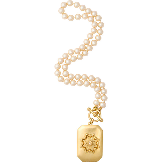 Women's Elodie Pearl And Gold Necklace