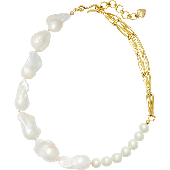 Women's Piper Pearl And Gold Necklace