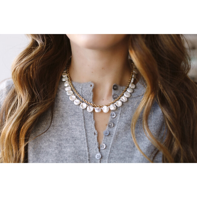 Women's Stepping Stone Pearl Necklace - Necklaces - 2