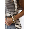 Women's Twisted Gold Bangle - Bracelets - 2