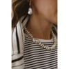 Women's Dune Necklace, Pearl - Earrings - 4