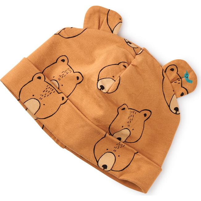 Printed Bear Hat With Ears, Oso Y Ave