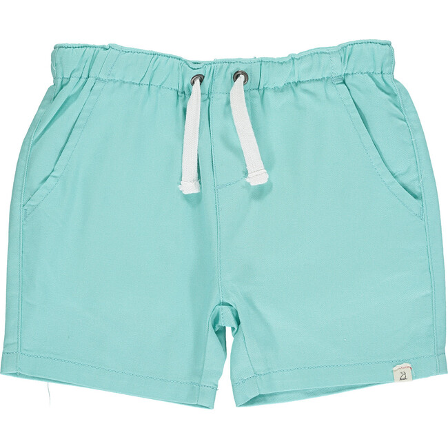 Twill Woven Shorts With Fake Tie Cord, Mint