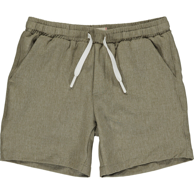Hybrid Drawstring Swim Shorts, Beige - Shorts - 1