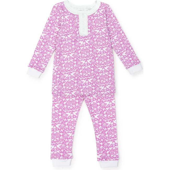 Alden Pajama Pant Set, So Pink Otomi
