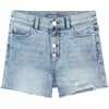 Lucy High-Rise Cut-Off Shorts, Super Light - Shorts - 1 - thumbnail