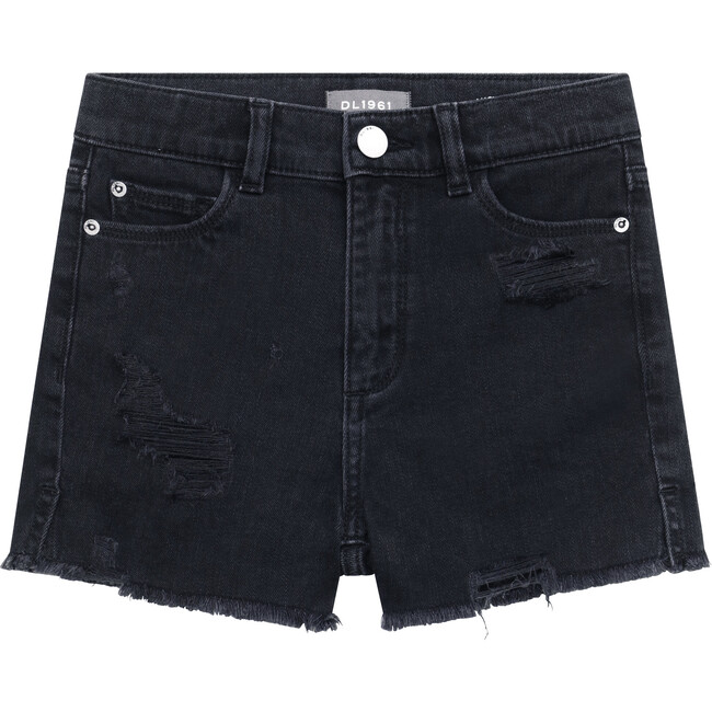 Lucy High-Rise Cut-Off Shorts, Nightshade Distressed