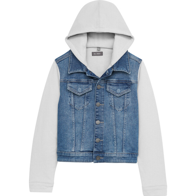 Manning Point Collar Hoodie Jacket, North Sea Mixed