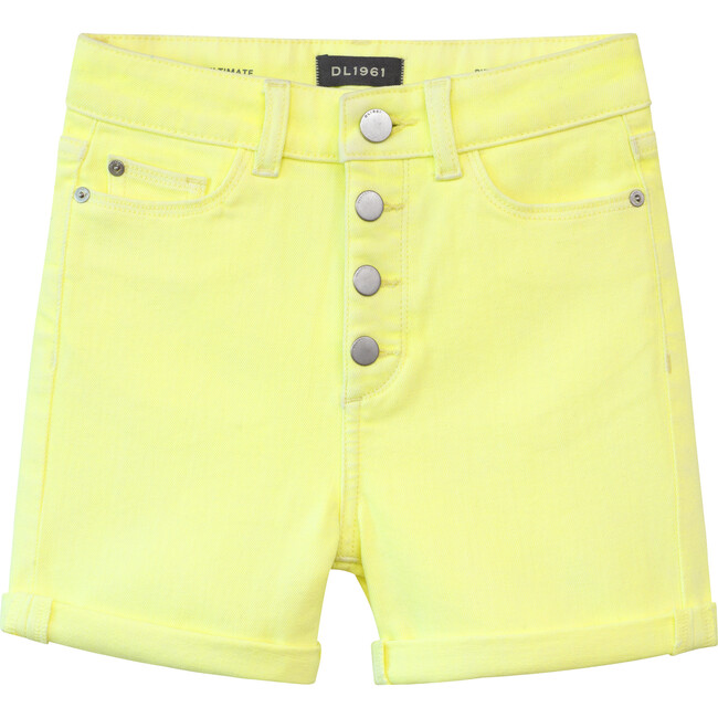 Piper Slouchy Fit Cuffed  Shorts, Lemonade