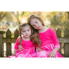 Twirly Dress, Hot Pink Velvet - Dresses - 5