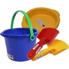 Toddler Sand Toys Bundle - Pail, Sieve and 2 Scoops (Colors Vary) - Water Toys - 1 - thumbnail