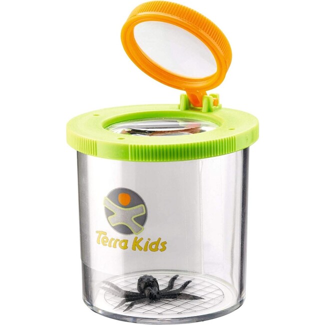 Terra Kids Beaker Magnifier Clear Bug Catcher with two Magnifying Glasses for Children's Nature Exploration - Outdoor Games - 1