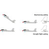 Terra Kids Maxi Hand Glider with Boomerang Setting - Easy to Assemble 22" Sturdy Styrofoam Airplane with Decals - Outdoor Games - 4