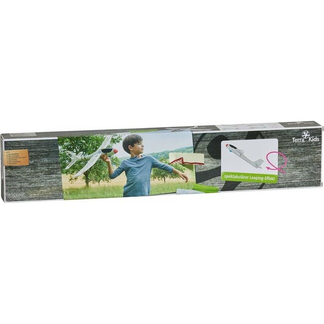 Terra Kids Maxi Hand Glider with Boomerang Setting - Easy to Assemble 22" Sturdy Styrofoam Airplane with Decals - Outdoor Games - 6