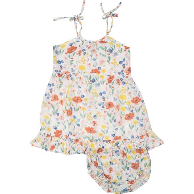 Poppy Field Twirly Tank Dress & Diaper Cover