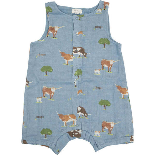 Longhorn Cattle Shortie Romper - Angel Dear Rompers | Maisonette