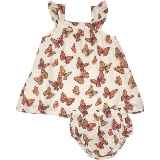 Monarch Butterflies Dress & Diaper Cover