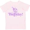 It's My Birthday S/S Shirt, Ballet Pink - T-Shirts - 1 - thumbnail