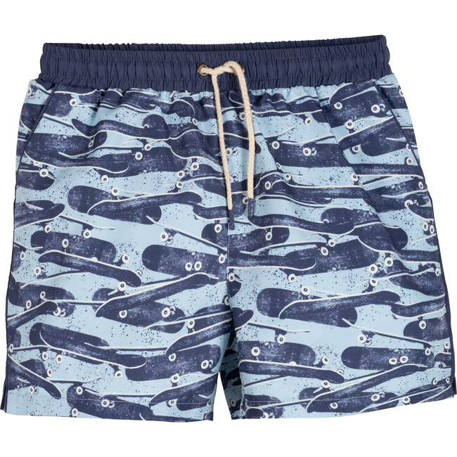 Jason Swim Trunk, Blue Skatebaord