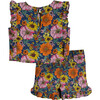 Amaya Ruffle Set, 70's Multi Floral - Mixed Apparel Set - 2 - thumbnail