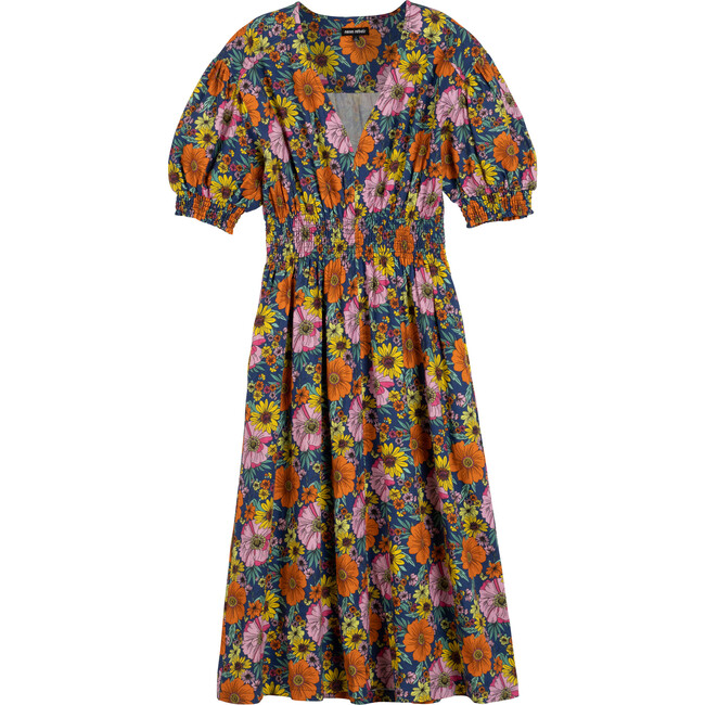 Women's Lyrical Dress, 70's Multi Floral - Dresses - 1