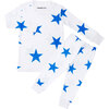 Bold Star Pajamas, Blue - Pajamas - 1 - thumbnail