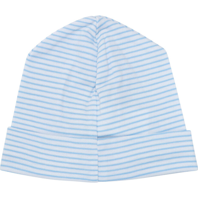 Classic Stripe Receiving Hat, Light Blue - Hats - 1