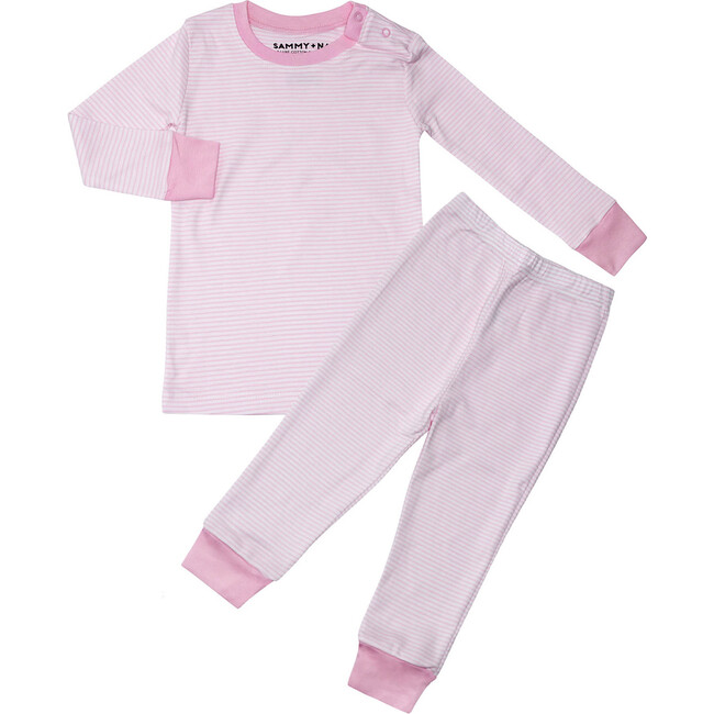Classic Stripe Pajama Set, Pink
