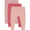 Baby Ricki Pant Trio, Pink Multi - Leggings - 2