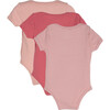 Baby Perry Short Sleeve Bodysuit Trio, Pink Multi - Onesies - 2