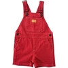 Straight Neckline Print Short Overalls, Hot Chilli - Overalls - 1 - thumbnail