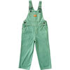Straight Neckline Long Overalls, Green Cream - Overalls - 1 - thumbnail