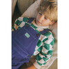 Straight Neckline Print Short Overalls, Violet Storm - Overalls - 3