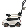 Mercedes C63 3 in 1 Push Car, White with Cup Holder - Ride-Ons - 3