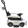 Mercedes C63 3 in 1 Push Car, White with Cup Holder - Ride-Ons - 4
