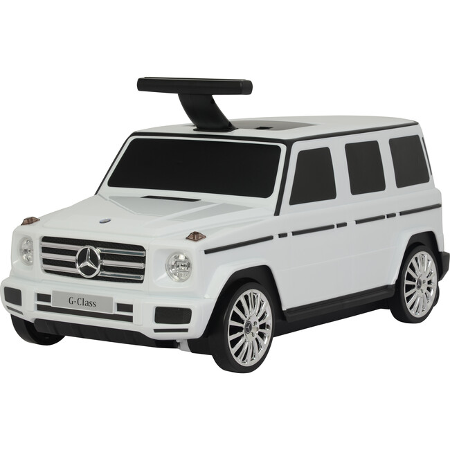 Mercedes G Class Suitcase, White - Ride-On - 3