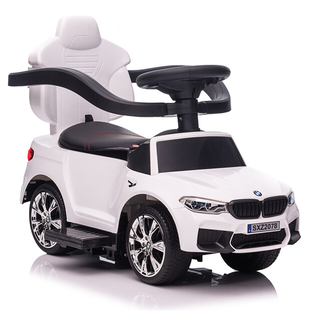 BMW 4 in 1 Push Car, White - Ride-On - 4