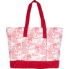 Zoe Large Tote, Red Seascape Toile - Bags - 1 - thumbnail