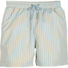 Men's Christopher Swim Trunk, Blue & Yellow Stripe - Swim Trunks - 1 - thumbnail