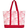 Zoe Large Tote, Red Seascape Toile - Bags - 2 - thumbnail